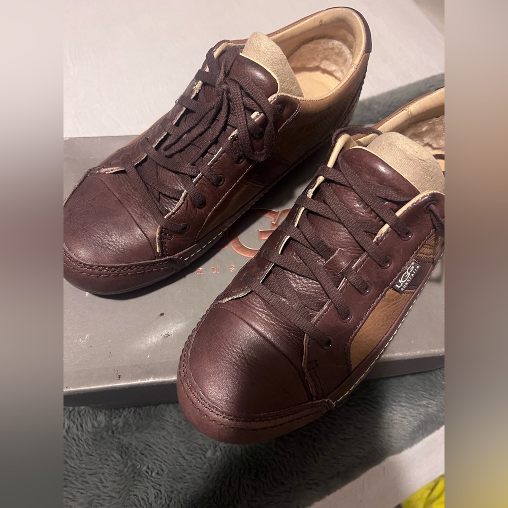 UGG UGG Brown/Tan Leather - Mens 10